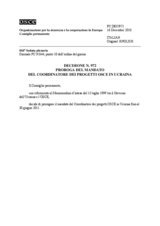 Decisione N.972 del Consiglio permanente