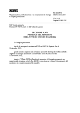 Decisione N.978 del Consiglio permanente