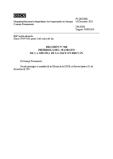 Decisión Nº 968 del Consejo Permanente