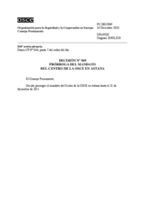 Decisión Nº 969 del Consejo Permanente