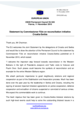 Statement by the Belgian Presidency of the Council of the European Union on the on the visit by the Presidents of Serbia and Croatia to Vukovar and Paulin Dvor on 4 November 2010