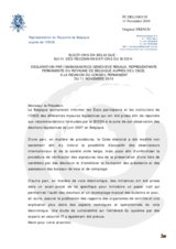 Elections en Belgique : suivi des recommandations du BIDDH