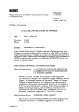Journal de la 824ème séance plénière du Conseil