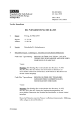 Journal der 801. Plenarsitzung des Ständigen Rates