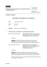 Giornale della 801a Seduta plenaria del Consiglio permanente