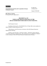 Permanent Council Decision No. 933