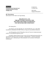 Beschluss Nr. 933 des Ständigen Rates