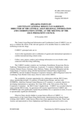  Address by the Director of the Central Asian Regional Information and Co-ordination Centre for Combating Illicit Trafficking of Narcotic Drugs, Psychotropic Substances and their Precursors, (CARICC), Mr. Beksultan Sarsekov