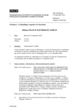 Journal de la 690ème séance plénière du Forum