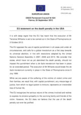 Statement by the Cypriot Presidency of the Council of the EU on the death penalty in the United States of America