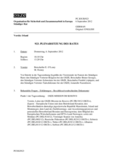 Journal der 923. Plenarsitzung des Ständigen Rates