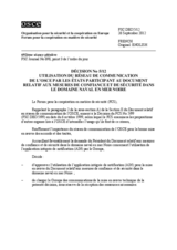 Décision No 5/12 du Forum pour la coopération en matière de sécurité