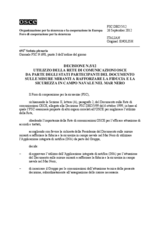 Decisione N.5/12 del Foro di cooperazione per la sicurezza