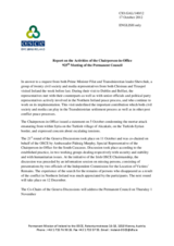 Report on the activities of the Chairperson-in-Office