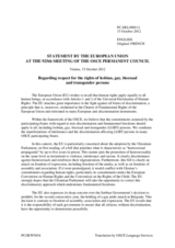 Statement by the Cypriot Presidency of the Council of the EU on the human rights of lesbian, gay, bisexual and transgender persons in Serbia and Ukraine