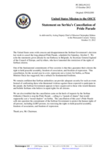 Statement by the Delegation of the United States on the human rights of lesbian, gay, bisexual and transgender persons in Serbia and Ukraine