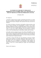 Statement by the Delegation of Serbia in response to statements on the human rights of lesbian, gay, bisexual and transgender persons in Serbia and Ukraine