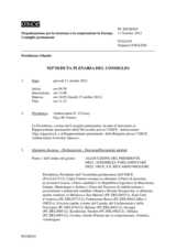 Giornale della 925a Seduta plenaria del Consiglio permanente