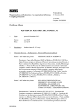 Giornale della 926a Seduta plenaria del Consiglio permanente