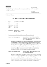 Giornale della 928a Seduta plenaria del Consiglio permanente