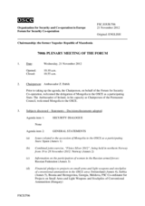 Journal of the 700th Plenary Meeting of the Forum for Security Co-operation