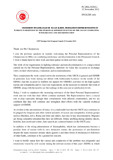 Statement by the Delegation of Turkey in response to the reports by the three Personal Representatives of the Chairperson-in-Office for tolerance and non-discrimination