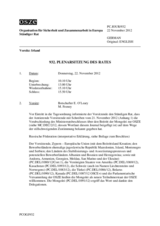 Journal der 932. Plenarsitzung des Ständigen Rates