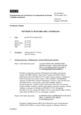 Giornale della 933a Seduta plenaria del Consiglio permanente