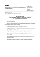 Decisione N.1064 del Consiglio permanente