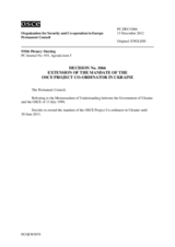 Permanent Council Decision No. 1066