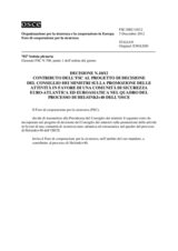 Decisione N.10/12 del Foro di cooperazione per la sicurezza