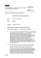 Giornale della 704a Seduta plenaria del Foro di cooperazione per la sicurezza