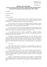 Address by the Secretary General of the Cooperation Council of Turkic Speaking States, H.E. Halil Akinci