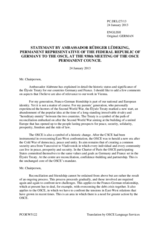 Statement by the Delegation of Germany on the Fiftieth anniversary of the Elysée Treaty between Germany and France