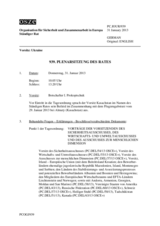 Journal der 939. Plenarsitzung des Ständigen Rates