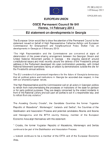 Statement by the Irish Presidency of the Council of the EU on the political situation in Georgia