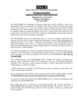 Request for short-term observers