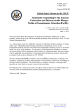 Statement by the Delegation of the United Statements in response to the statements on the situation at the Guantánamo Detention Facility