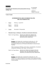 Journal der 946. Sondersitzung des Ständigen Rates