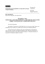 Decisión Nº 1077 del Consejo Permanente