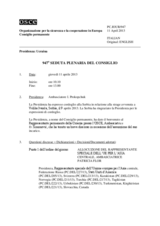 Giornale della 947a Seduta plenaria del Consiglio permanente