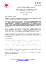 Statement by the Delegation of Turkey in response to the report by the Head of the OSCE Mission to Moldova, Ambassador Jennifer Brush