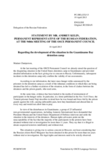 Statement by the Delegation of the Russian Federation on the situation at the Guantánamo detention facility