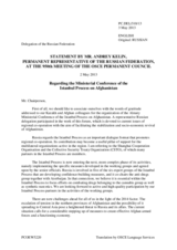 Statement by the Delegation of the Russian Federation on the Third “Heart of Asia” Ministerial Conference in the framework of the Istanbul Process, held in Almaty on 26 April 2013 2 May 2013