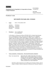 Diario de la 948ª Sesión plenaria del Consejo Permanente 