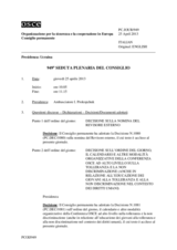 Giornale della 949a Seduta plenaria del Consiglio permanente