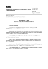 Decisione N.1080 del Consiglio permanente