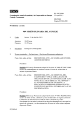 Diario de la 949ª Sesión plenaria del Consejo Permanente 