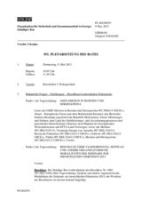 Journal der 951. Plenarsitzung des Ständigen Rates