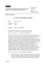 Journal de la 716ème séance plénière du Forum